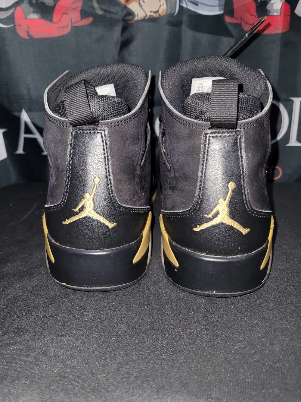 Jordan Flight Club 91 Sneakers Black Metallic Gold